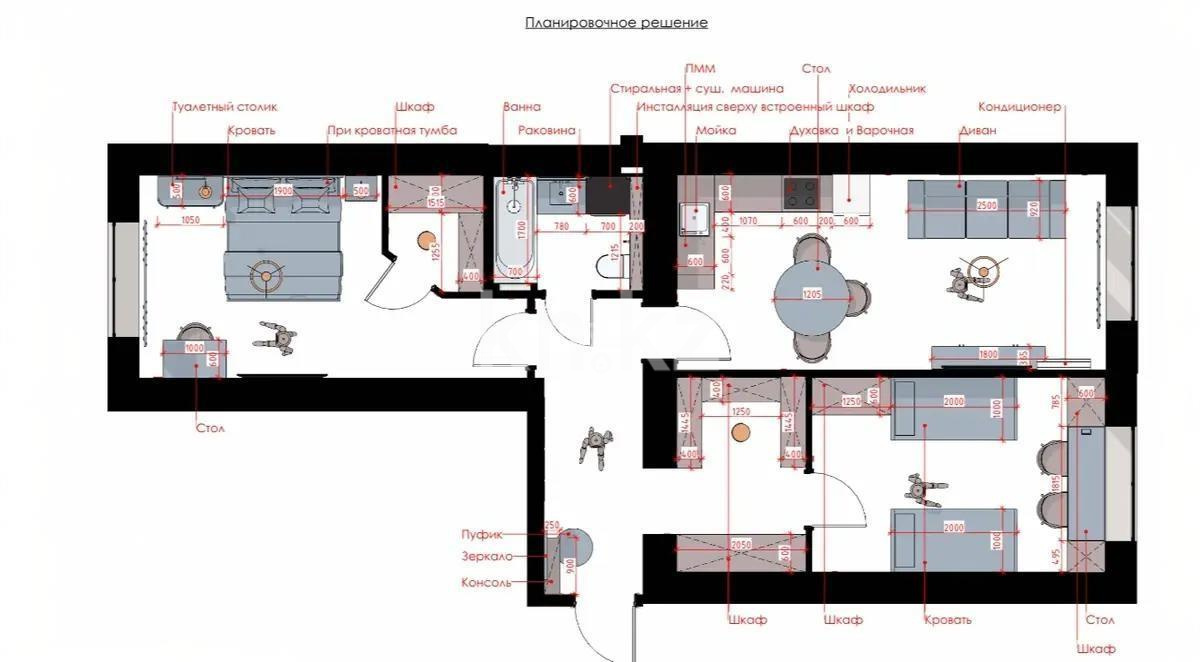 Продажа 3-комнатной квартиры, 72 м², пр. Аль-Фараби, дом  7 в Астане