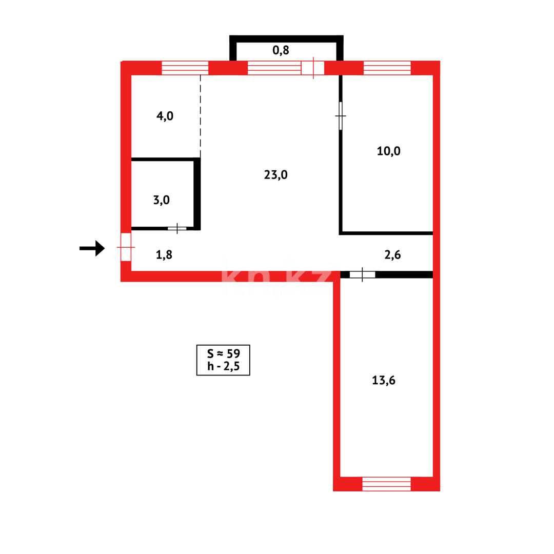 Продажа 3-комнатной квартиры, 58 м² в Темиртау - фото 15