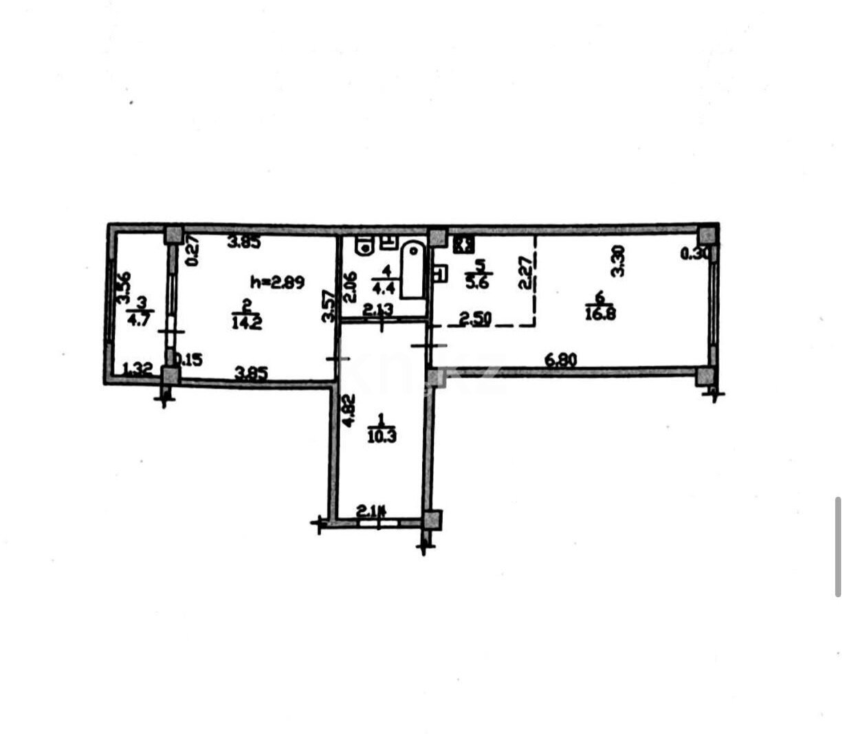 Продажа 2-комнатной квартиры, 56 м² в Алматы - фото 16