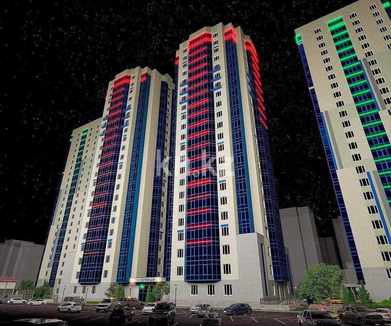 Продажа 2-комнатной квартиры, 54 м², пр. Абая, дом  10 в Астане