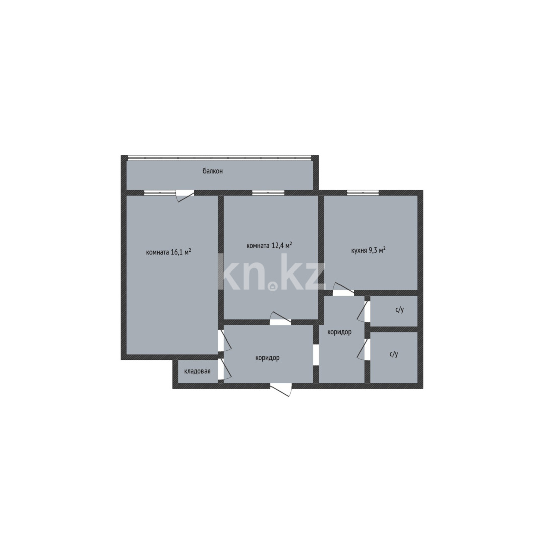 Продажа 2-комнатной квартиры, 53.1 м² в Костанае - фото 2