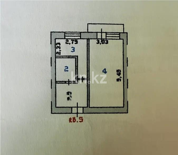 Продажа 1-комнатной квартиры, 33 м² в Астане