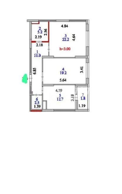 Продажа 3-комнатной квартиры, 75 м², пр. Мангилик Ел, дом  62 в Астане