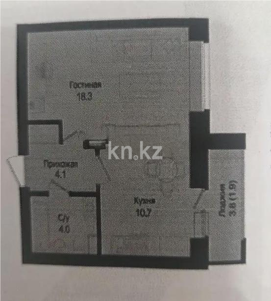 Продажа 1-комнатной квартиры, 39 м² в Астане