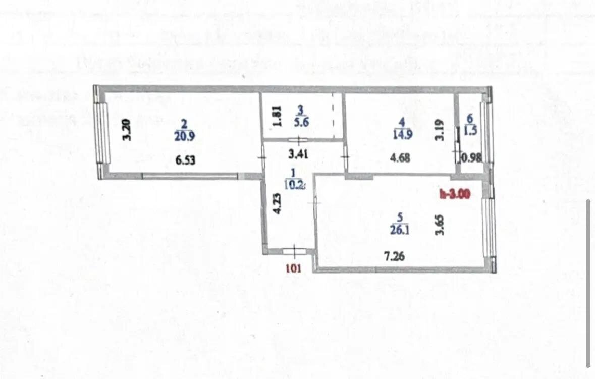 Продажа 2-комнатной квартиры, 79.2 м² в Астане