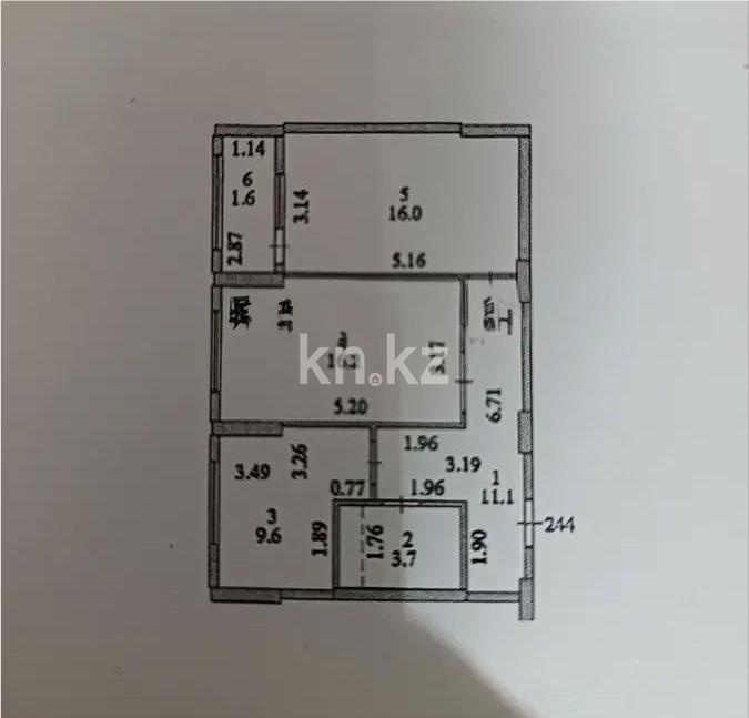 Продажа 2-комнатной квартиры, 58.2 м² в Астане - фото 3