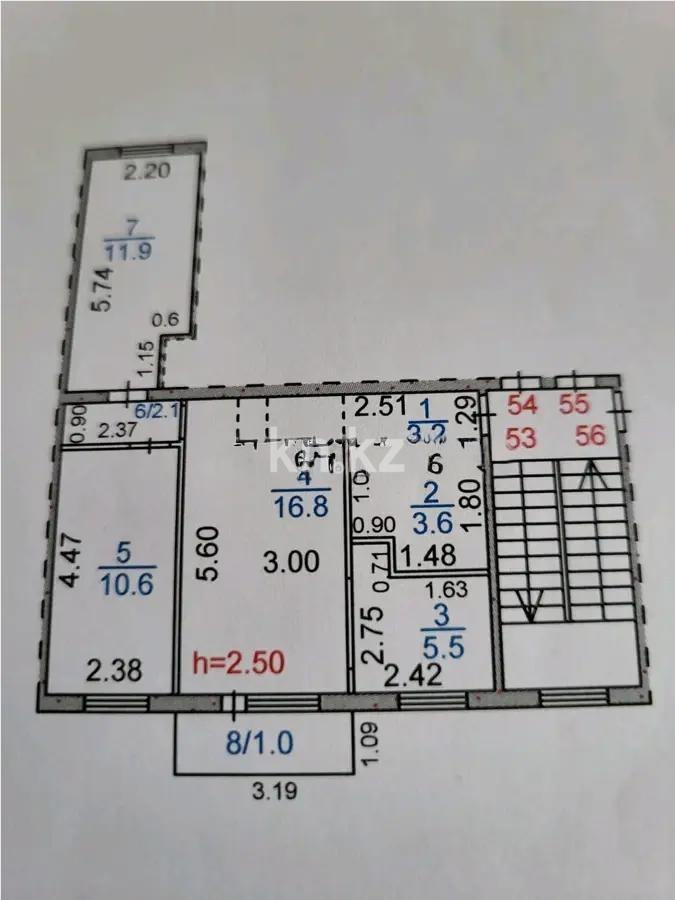 Продажа 3-комнатной квартиры, 52 м² в Караганде - фото 6