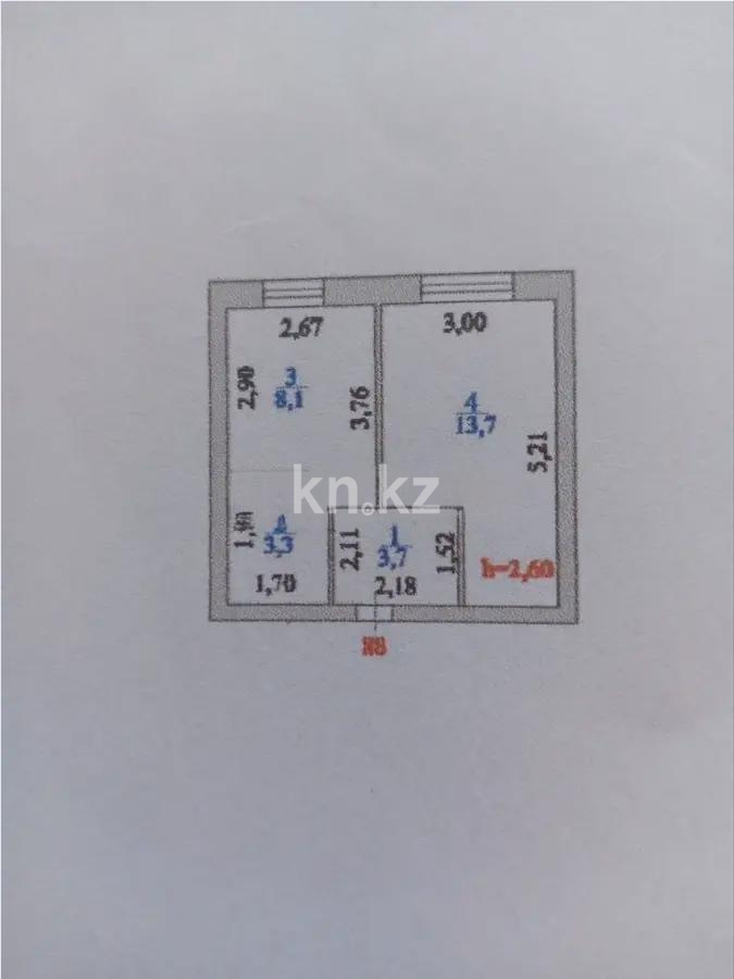 Продажа 1-комнатной квартиры, 28.9 м², ул. Кажымукана, дом  20 в Астане - фото 4