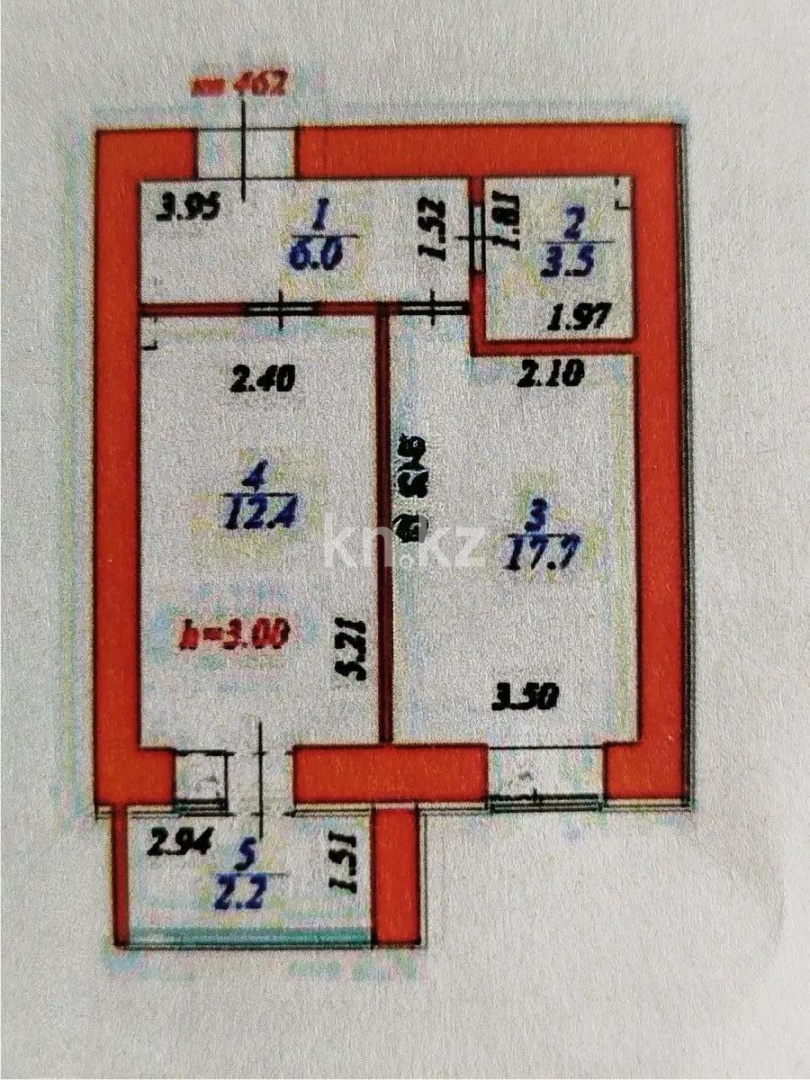 Продажа 1-комнатной квартиры, 42 м² в Астане