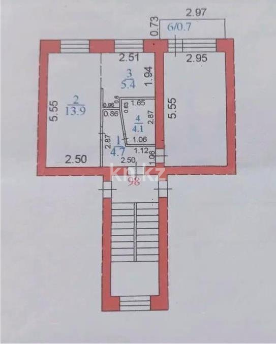 Продажа 2-комнатной квартиры, 45 м² в Караганде - фото 5