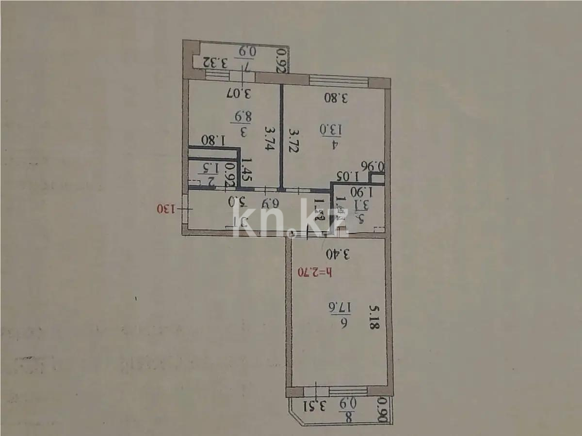 Продажа 2-комнатной квартиры, 52 м² в Астане - фото 4