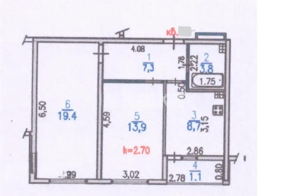 Продажа 2-комнатной квартиры, 54.2 м² в Алматы - фото 7