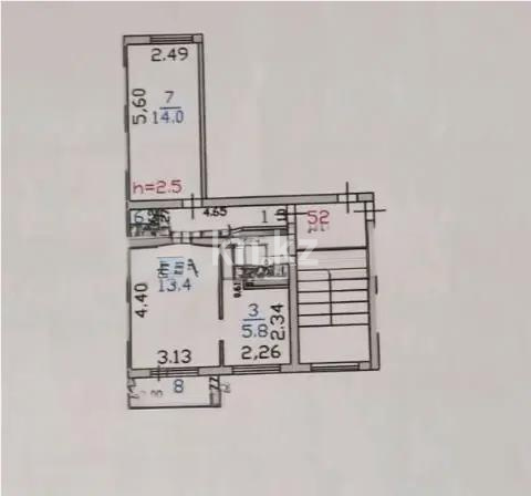 Продажа 2-комнатной квартиры, 44 м² в Шахтинске - фото 9