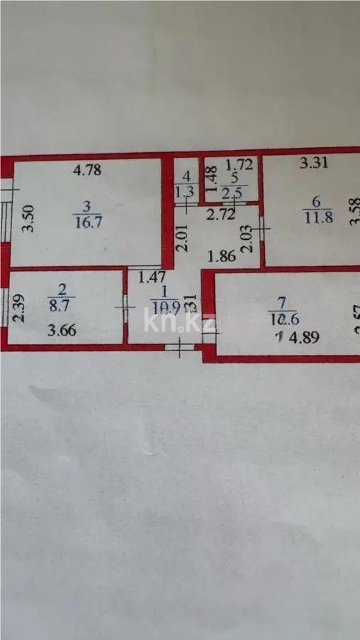 Продажа 3-комнатной квартиры, 66.3 м², ул. Мусрепова, дом  10 в Астане - фото 6