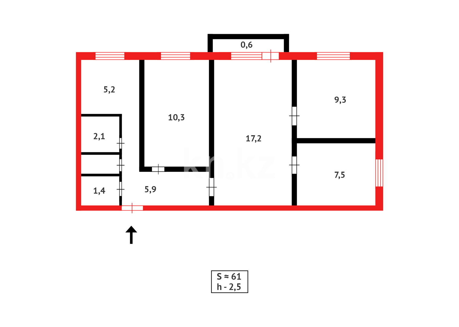 Продажа 4-комнатной квартиры, 60 м² в Абае - фото 10