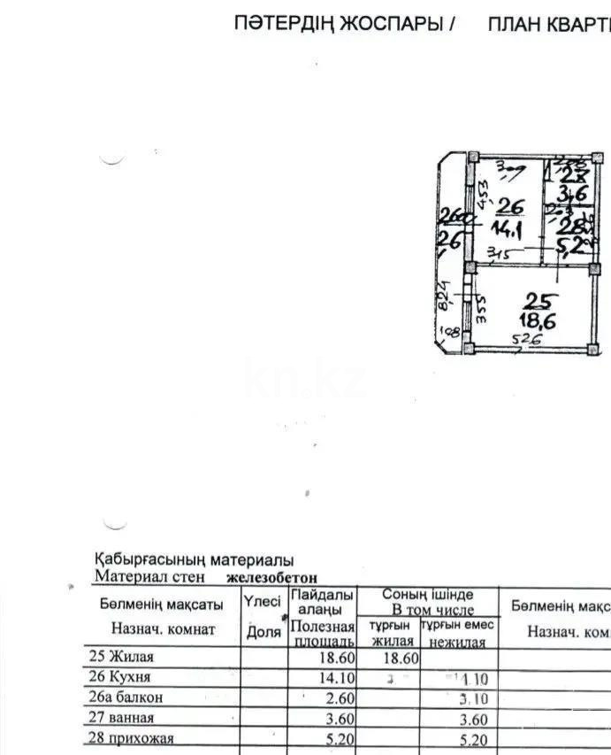 Продажа 1-комнатной квартиры, 44.1 м² в Алматы - фото 5
