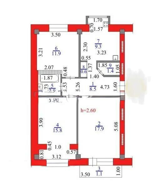 Продажа 3-комнатной квартиры, 70 м², ул. Толе би, дом  12 в Алматы - фото 6
