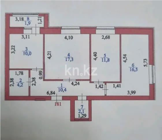 Продажа 3-комнатной квартиры, 75 м² в Астане - фото 6