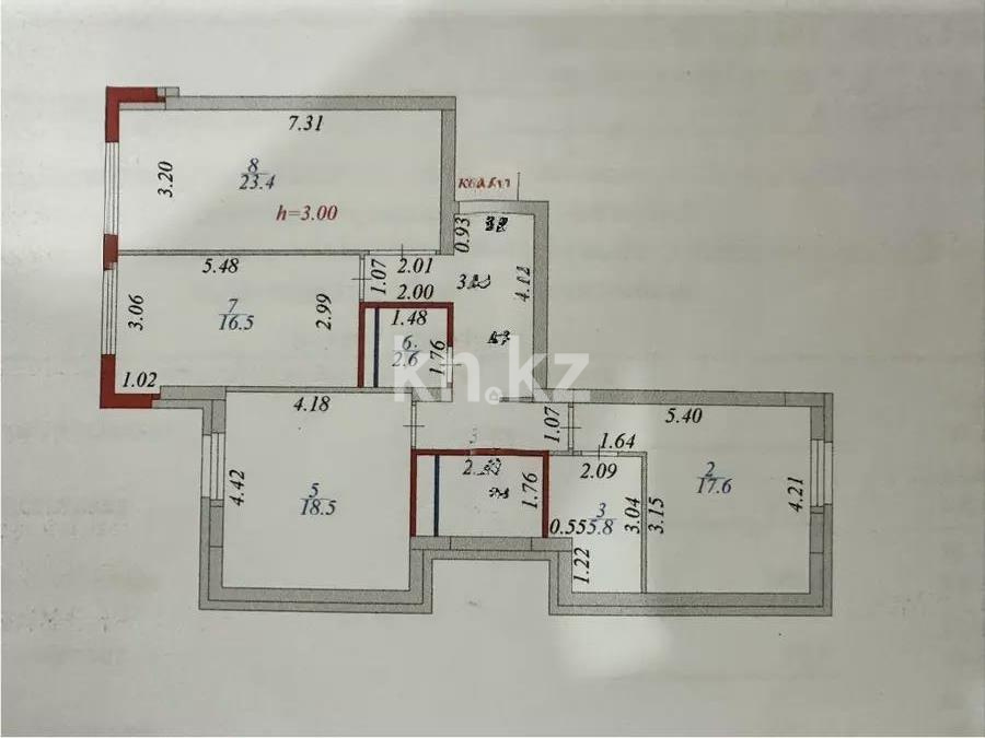 Продажа 3-комнатной квартиры, 102 м² в Астане - фото 5