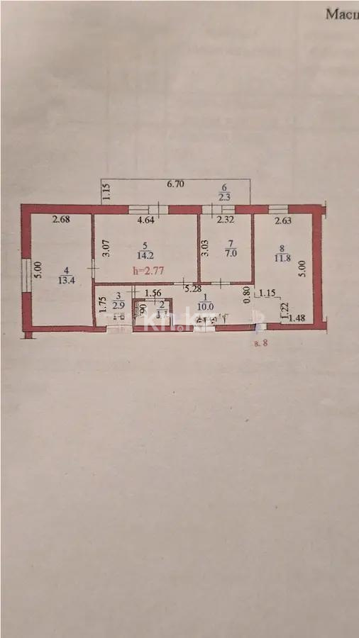 Продажа 3-комнатной квартиры, 62.7 м², ул. Рыскулова, дом  86 в Алматы - фото 3