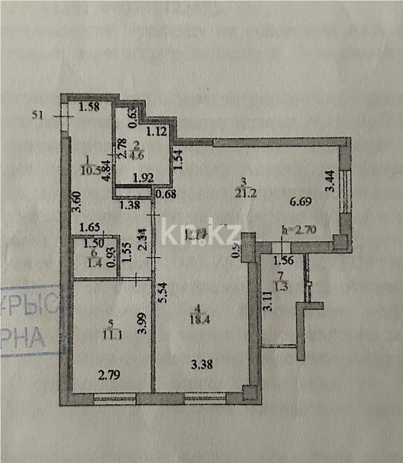 Продажа 2-комнатной квартиры, 68.5 м² в Астане - фото 5