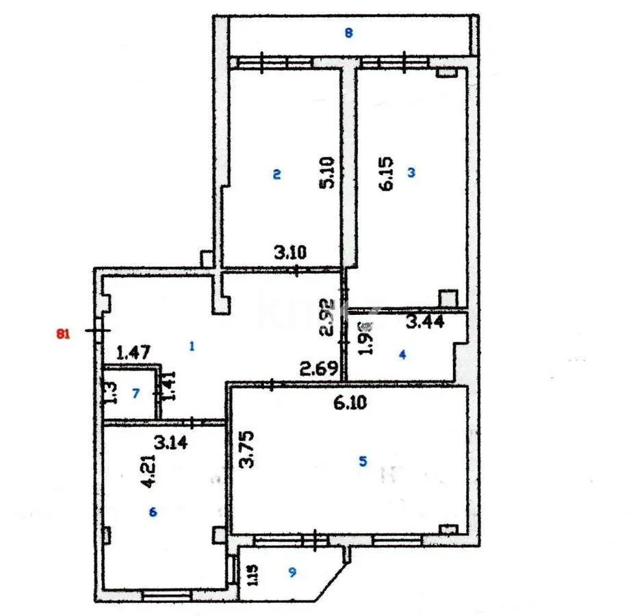 Продажа 3-комнатной квартиры, 99.2 м² в Астане - фото 8