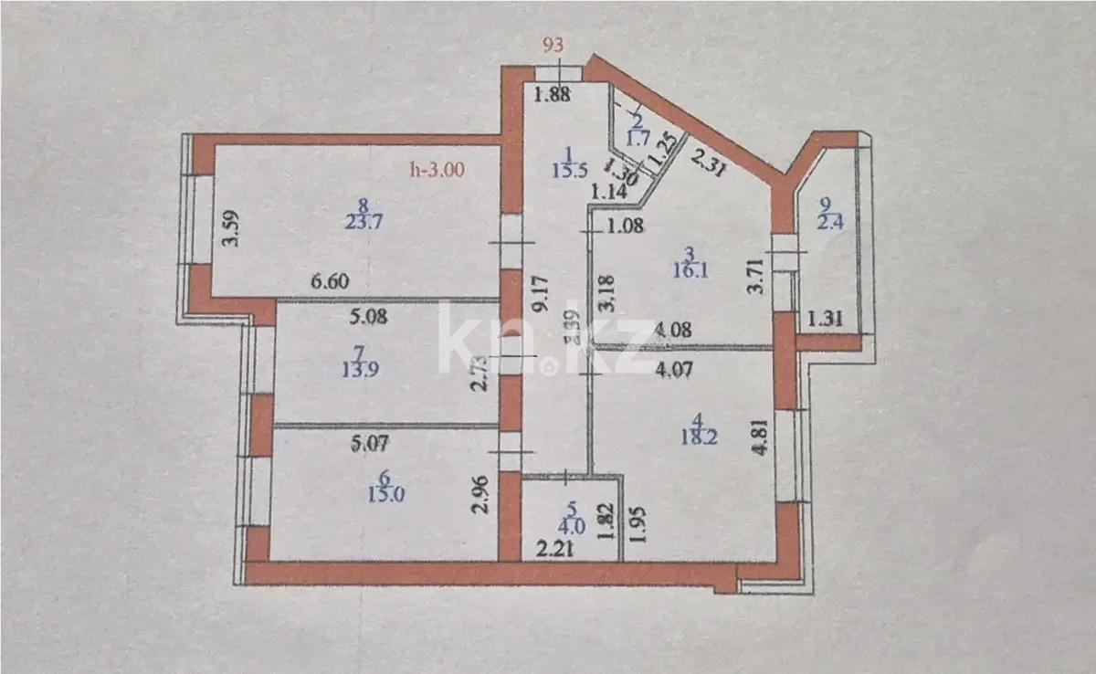 Продажа 4-комнатной квартиры, 111 м², ул. Онгарсыновой, дом  10 в Астане