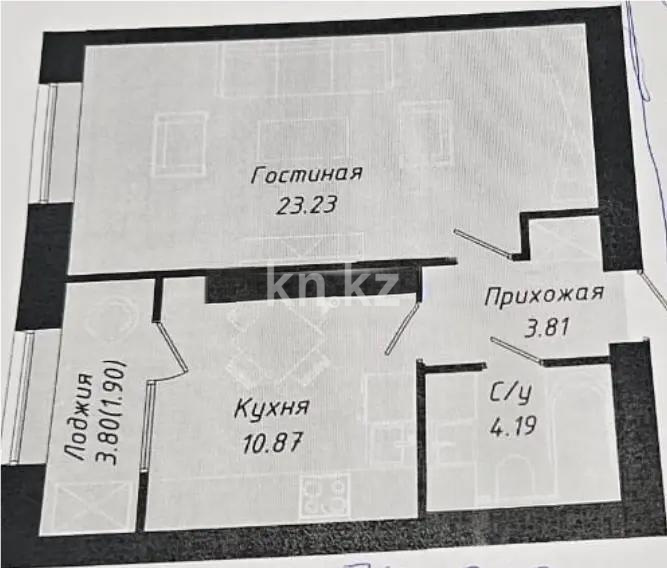 Продажа 1-комнатной квартиры, 44 м² в Астане - фото 4