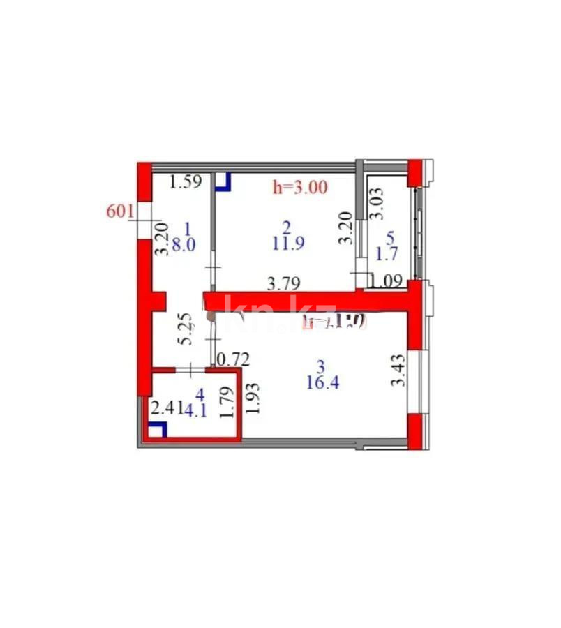 Продажа 1-комнатной квартиры, 42.1 м² в Астане - фото 6