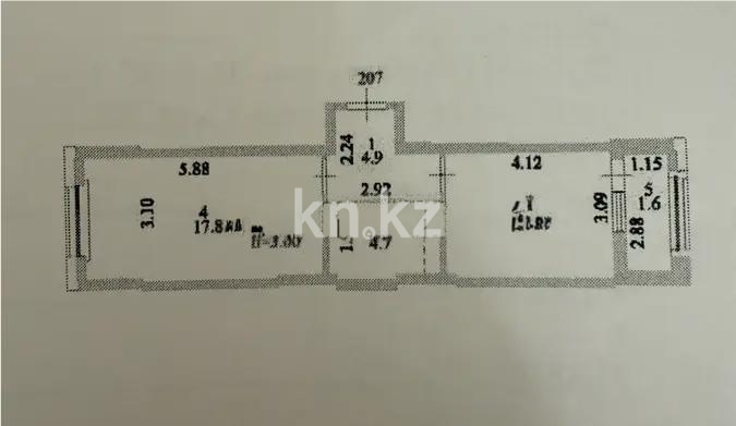 Продажа 2-комнатной квартиры, 42 м² в Астане - фото 5