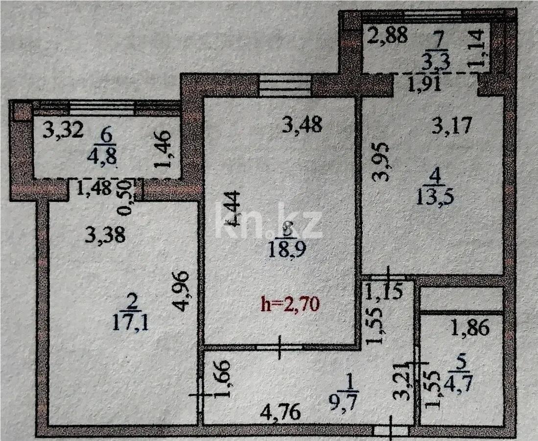 Продажа 2-комнатной квартиры, 72 м² в Астане - фото 6