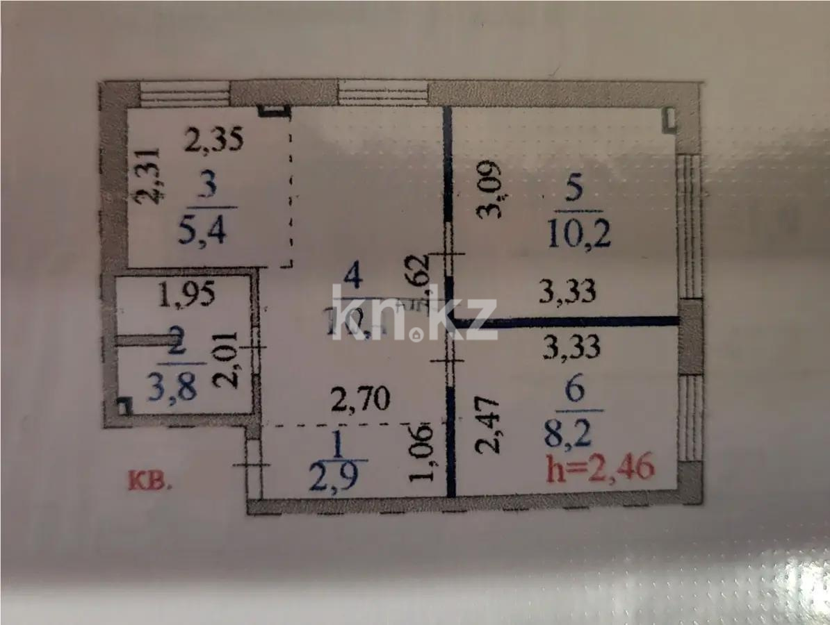 Продажа 2-комнатной квартиры, 42 м² в Астане