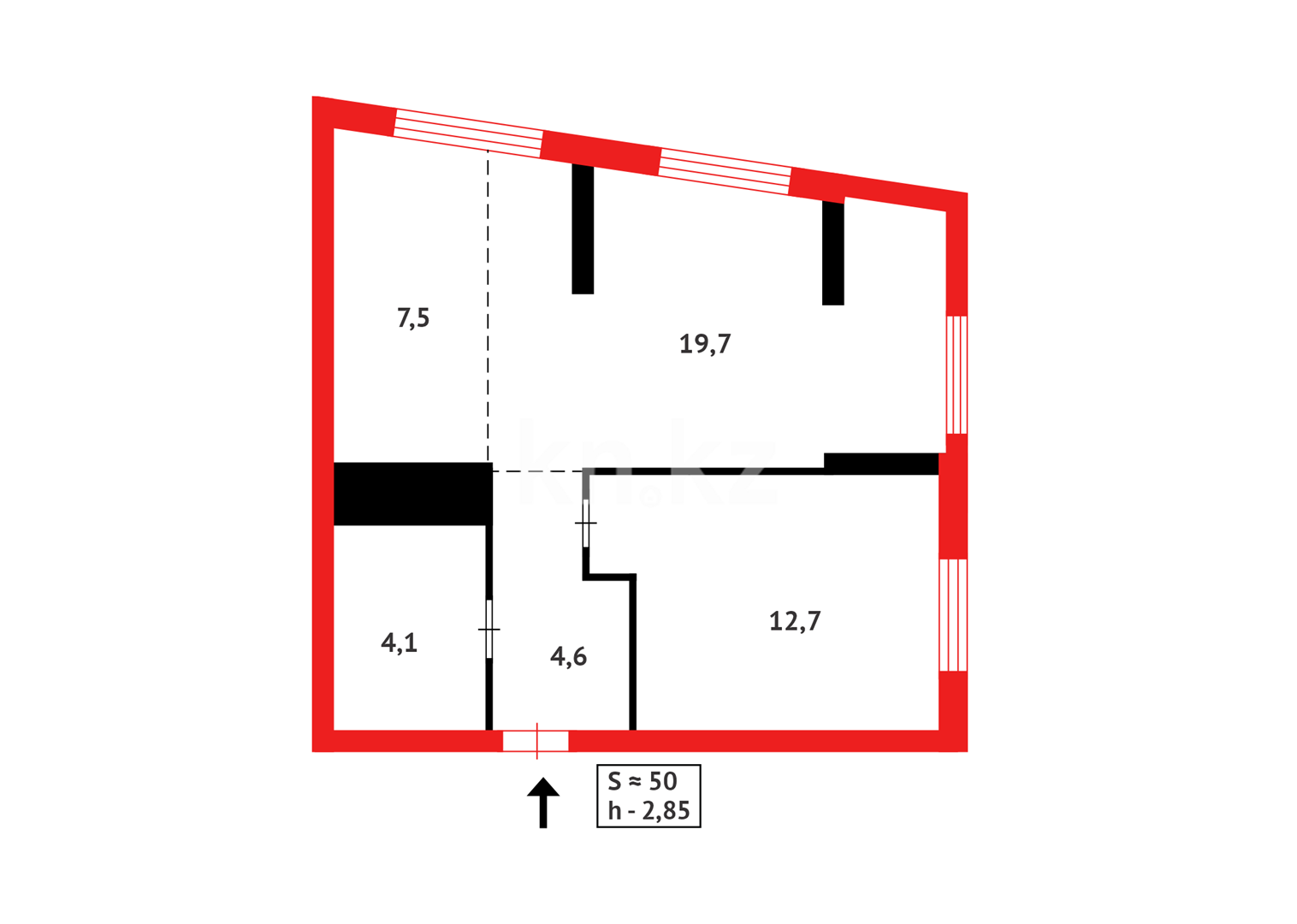 Продажа 2-комнатной квартиры, 50 м² в Астане - фото 14