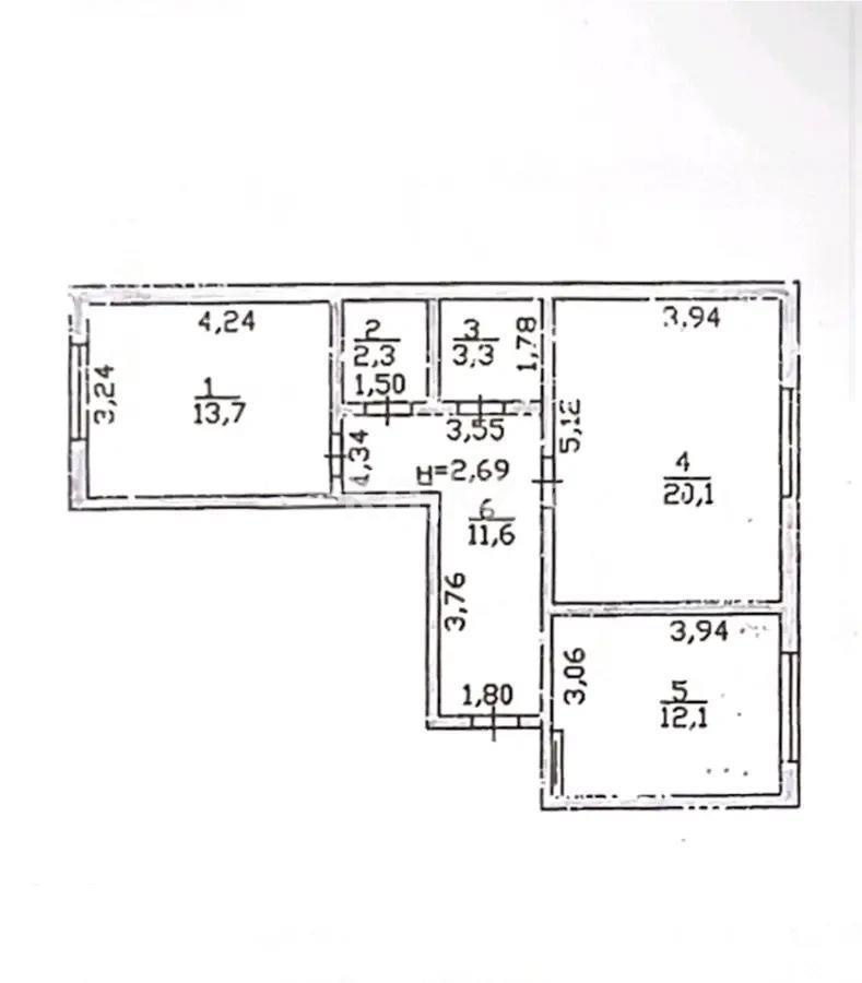 Продажа 2-комнатной квартиры, 63.1 м² в Алматы - фото 7