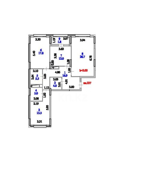 Продажа 3-комнатной квартиры, 105.2 м², ул. Мухамедханова в Астане - фото 13