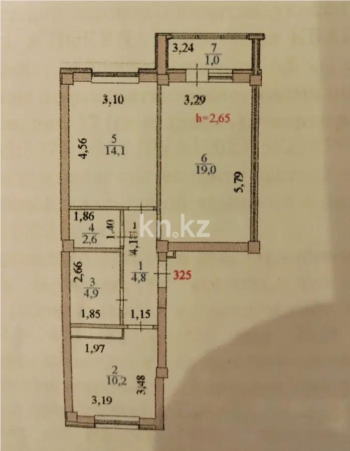Продажа 2-комнатной квартиры, 57 м², ул. Бектурова, дом  17 в Астане - фото 7