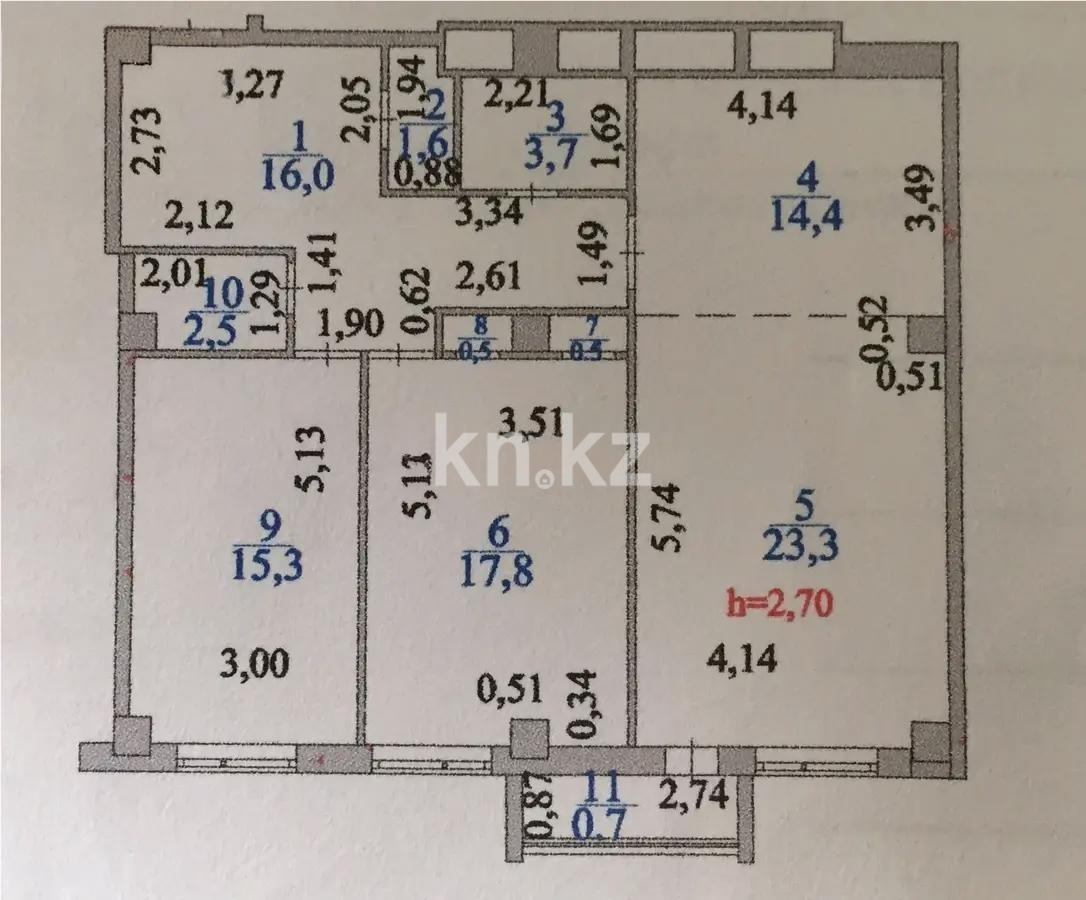 Продажа 3-комнатной квартиры, 96 м² в Астане - фото 7