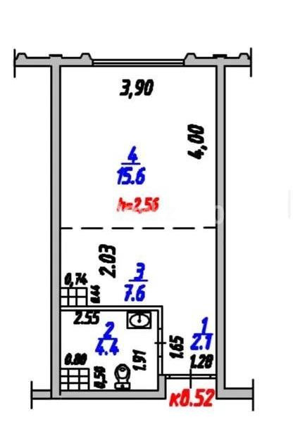 Продажа 1-комнатной квартиры, 29.7 м², мкр-н Аккент, дом  99 в Алматы