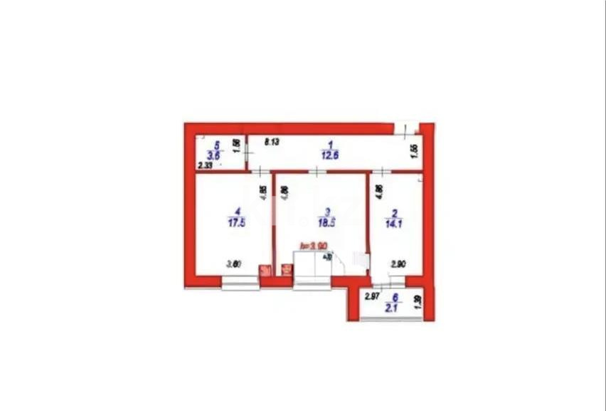 Продажа 2-комнатной квартиры, 68.5 м² в Астане