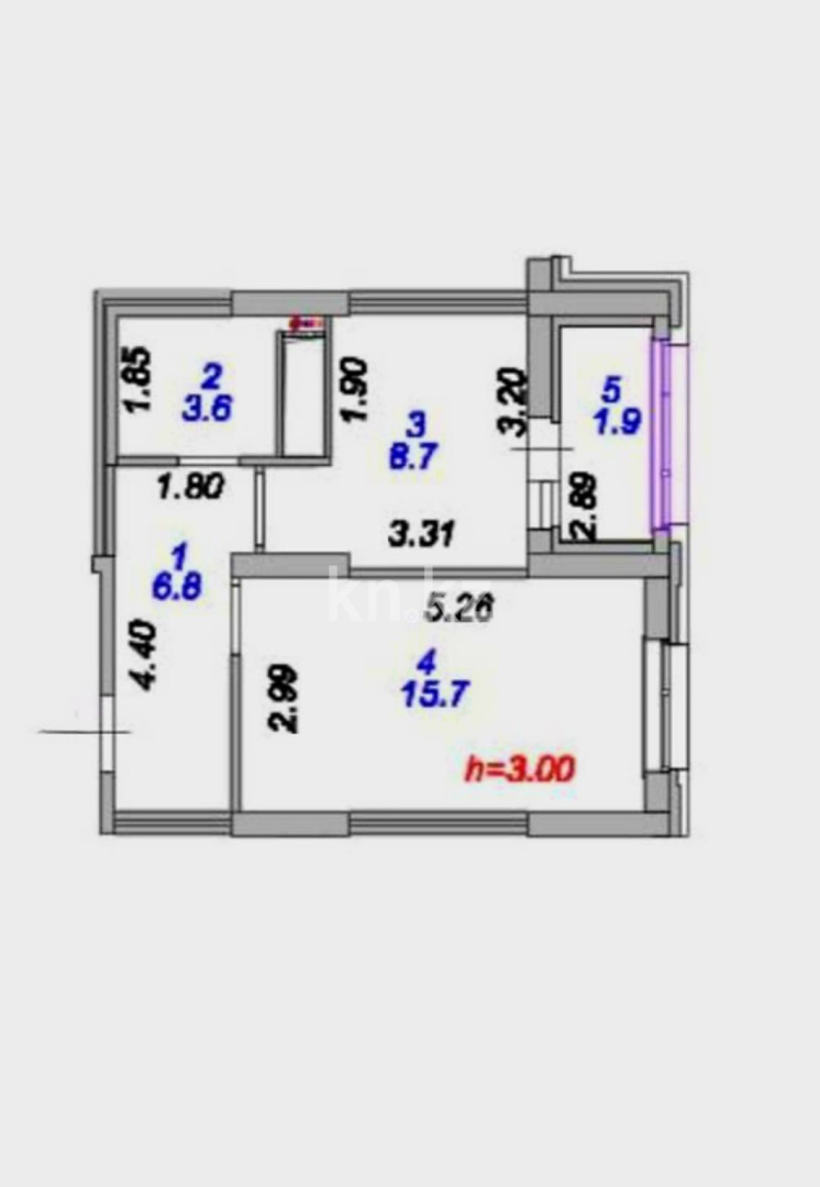 Продажа 1-комнатной квартиры, 37 м² в Астане
