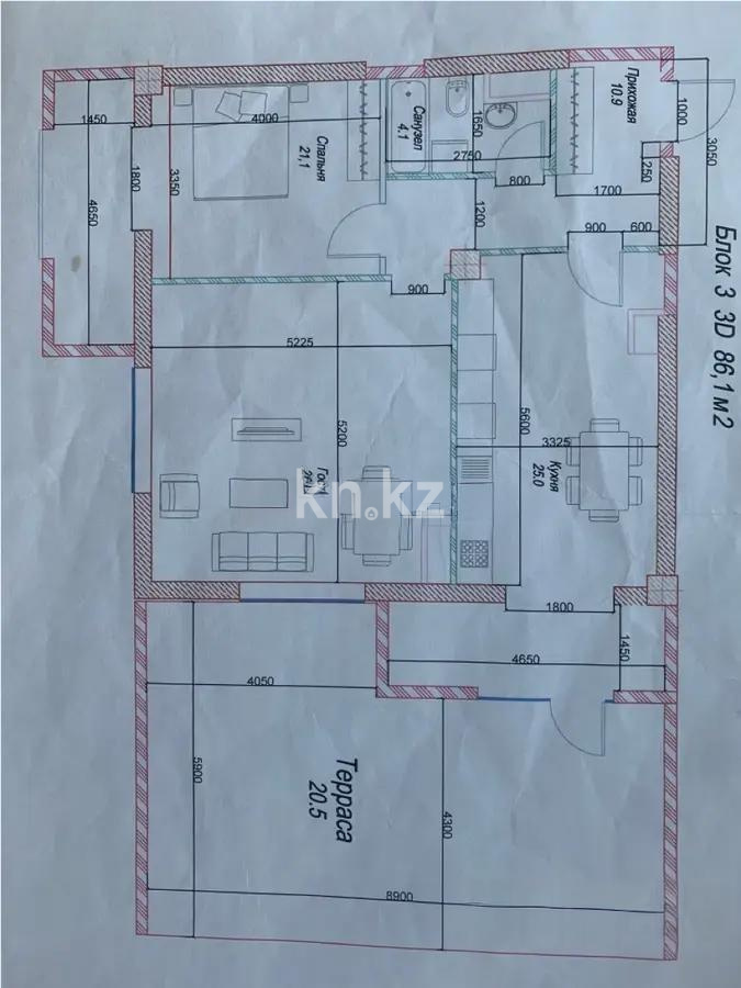 Продажа 2-комнатной квартиры, 96 м², ул. Толе би, дом  181 в Алматы - фото 6