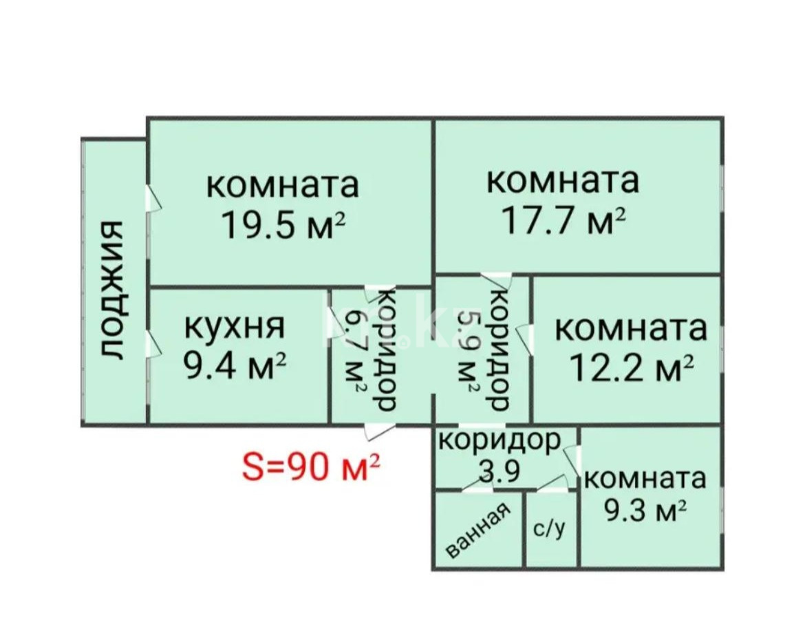 Продажа 4-комнатной квартиры, 90 м², ул. Каирбекова, дом  336 в Костанае - фото 16