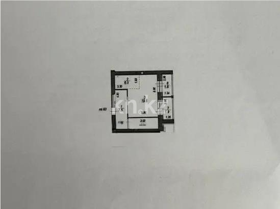 Продажа 2-комнатной квартиры, 54 м² в Астане