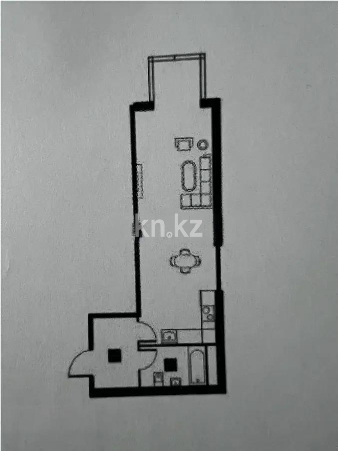 Продажа 1-комнатной квартиры, 41.1 м² в Алматы