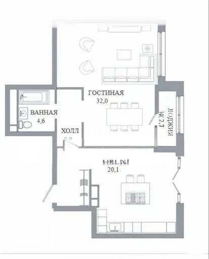 Продажа 2-комнатной квартиры, 68 м² в Астане - фото 4