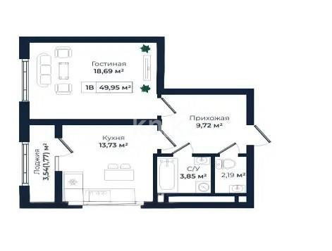 Продажа 1-комнатной квартиры, 50 м² в Алматы - фото 5