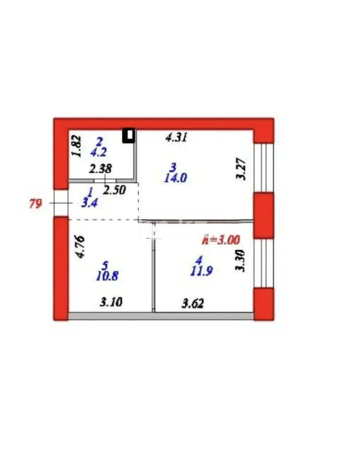 Продажа 2-комнатной квартиры, 44.3 м² в Астане - фото 6