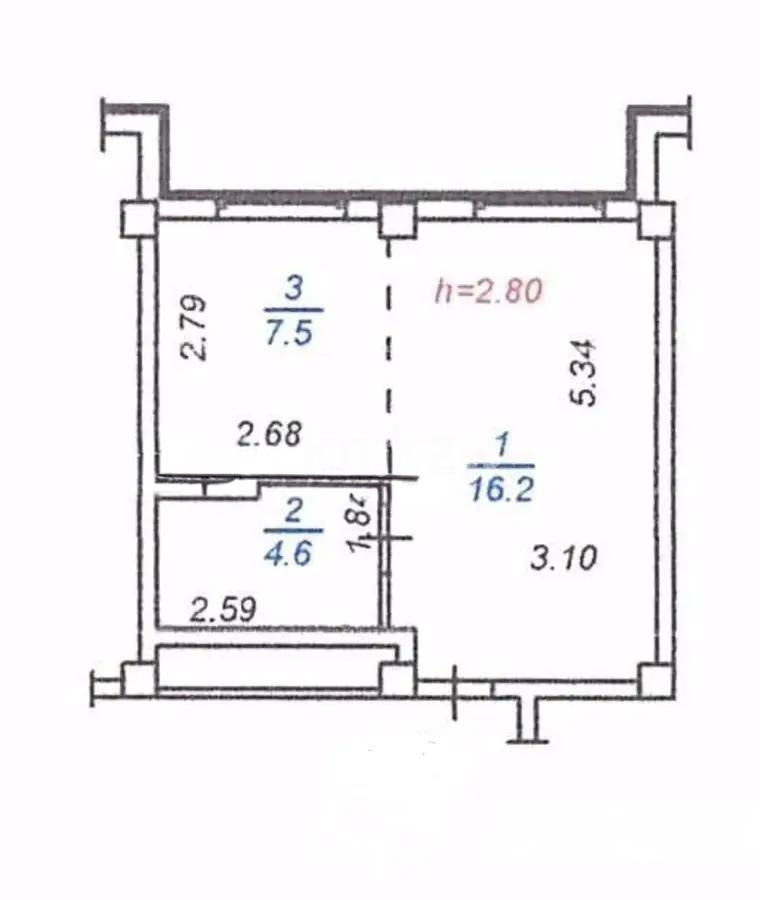 Продажа 1-комнатной квартиры, 28.3 м² в Алматы - фото 5