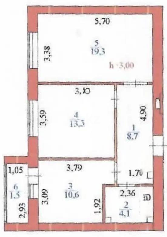 Продажа 2-комнатной квартиры, 57.7 м², ул. Нурмагамбетова, дом  21 в Астане - фото 4