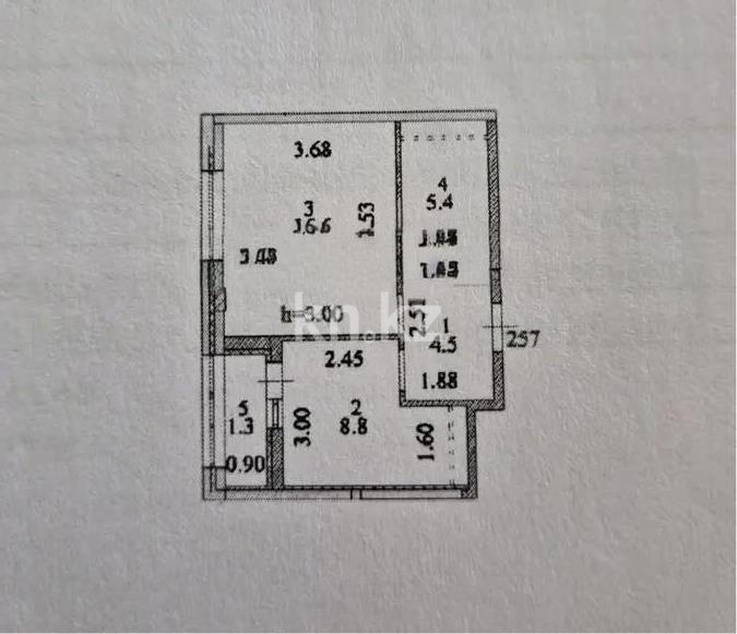 Продажа 1-комнатной квартиры, 36.6 м² в Астане